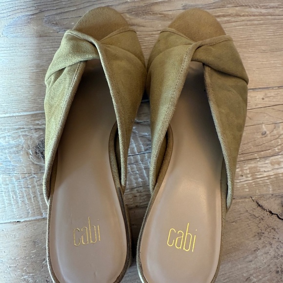Cabi yellow heeled mules size 10 - Picture 2 of 8